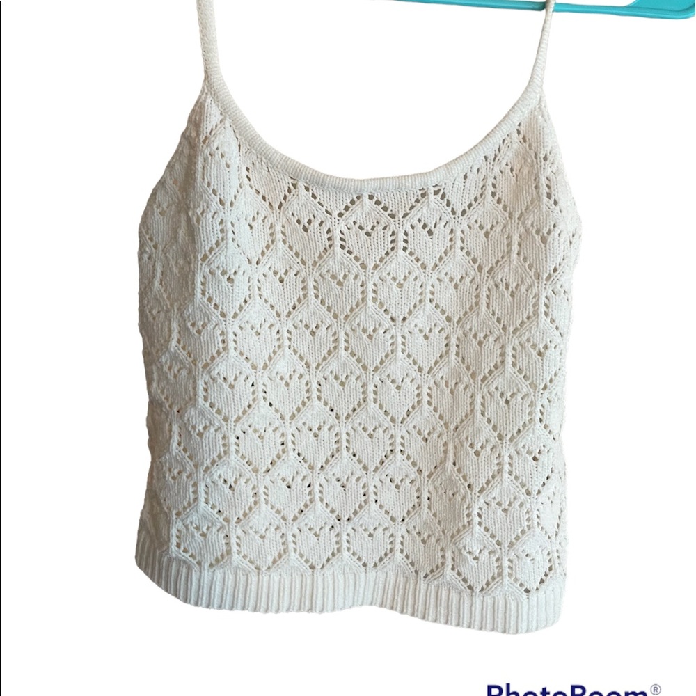 Crochet tank + cardigan